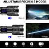 Otium Rechargeable Flashlights High Lumens, 1 Pack 10H Long Lasting Super Bright EDC Flashlights, LED Mini Tactical Flash Lights for Camping Emergency, Drop & Water Resistant (Battery Included)