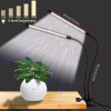 Otium LED Grow Light,6000K Full Spectrum Clip Plant Growing Lamp with White Red LEDs for Indoor Plants,5-Level Dimmable,Auto On Off Timing 4 8 12Hrs