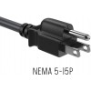 DTECH 6ft Extension Power Cord NEMA 5-15P to NEMA 5-15R 3 Prong Power Cable AC Power Cord, UL Listed, 16AWG