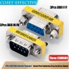 DTECH 6-Pack 9Pin RS232 Serial Cable DB9 Male to Male/Female to Female Mini Gender Changer Adapter Coupler Connector