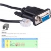 DTECH DB9 to RJ11 RJ12 6P6C LAN Network Serial Console Cable for Drive DTECH DB9 to RJ11 RJ12 6P6C LAN Network Serial Console Cable for Drive
