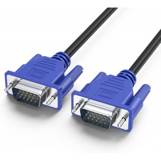 DTECH VGA to VGA Cable 6 Feet, Computer VGA Monitor Cable 1080P Full HD Male to Male Cord HD15, VGA Engineering Brade Cord for Computer PC Monitor Laptop TV Projector DTECH VGA to VGA Cable 6 Feet, Computer VGA Monitor Cable 1080P Full HD Male to Male Cord HD15, VGA Engineering Brade Cord for Computer PC Monitor Laptop TV Projector