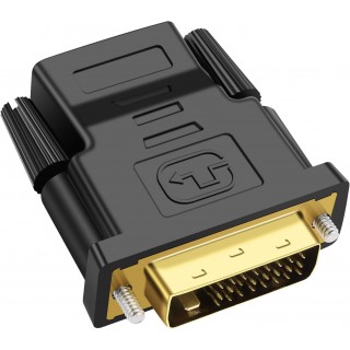 DTECH DVI to HDMI Adapter Bi-Directional HDMI Female to DVI-D Male Gold-Plated Converter 4K 1080P for PC, PS3, PS4, Projector DTECH DVI to HDMI Adapter Bi-Directional HDMI Female to DVI-D Male Gold-Plated Converter 4K 1080P for PC, PS3, PS4, Projector