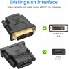DTECH DVI to HDMI Adapter Bi-Directional HDMI Female to DVI-D Male Gold-Plated Converter 4K 1080P for PC, PS3, PS4, Projector