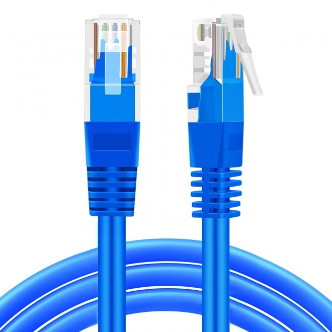 DTECH Cat5e 15FT Network Ethernet data Cable, 350Mhz Internet Wire, Compatible with PC, Laptop, Modem, Router, TVs, Printer Cord, Consoles for Home and Office, Blue DTECH Cat5e 15FT Network Ethernet data Cable, 350Mhz Internet Wire, Compatible with PC, Laptop, Modem, Router, TVs, Printer Cord, Consoles for Home and Office, Blue