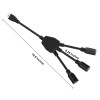 DTECH 1 to 3 Power Cord Splitter Cable, 1.5FT Indoor 3 Prong Power Strip for Halloween Lights, Christmas Decorations, Computer, Scanner, Transformer,FAN DTECH 1 to 3 Power Cord Splitter Cable, 1.5FT Indoor 3 Prong Power Strip for Halloween Lights, Christmas Decorations, Computer, Scanner, Transformer,FAN