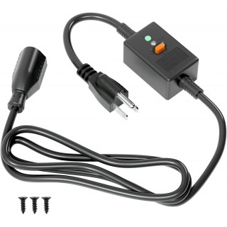 DTECH with Male and Female Connectors, 3 Prong 3-Wire 6FT Extension Cord, 125 V 15 A Leakage Protector, Indoor/Outdoor Use, Protector for Computer, Water Heater, Air Conditioner, Washing Machine DTECH with Male and Female Connectors, 3 Prong 3-Wire 6FT Extension Cord, 125 V 15 A Leakage Protector, Indoor/Outdoor Use, Protector for Computer, Water Heater, Air Conditioner, Washing Machine