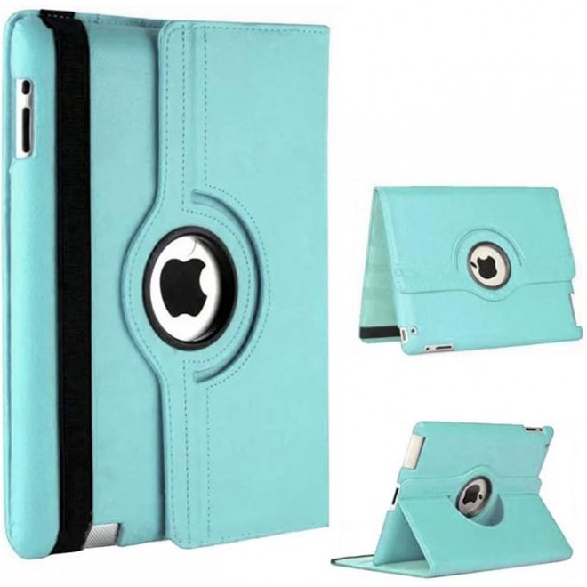 360 rotating 9.7" Colorful Patent PU leather case for Apple Ipad2 white