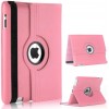 360 rotating 9.7" Colorful Patent PU leather case for Apple Ipad2 Pink