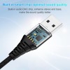 USAMS USB to 3.5mm Jack Audio Adapter,External Sound Card USB-A to Audio Jack Adapter with Aux Stereo Converter Compatible with Headset,PC Windows,Laptop