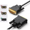 DTECH DVI to DVI Cable Bundle VGA to VGA Cable 6FT/5P Male to Male Support 1080p@60Hz for HDTV,Computer,Laptop,Monitor,Projector DTECH DVI to DVI Cable Bundle VGA to VGA Cable 6FT/5P Male to Male Support 1080p@60Hz for HDTV,Computer,Laptop,Monitor,Projector