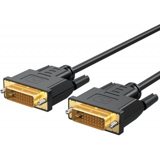 DTECH DVI Cable 6 Feet, DVI-D 24+1 Cord Male to Male Digital Video Monitor Cable for Computer, HDTV, Gaming, Monitor, Projector DTECH DVI Cable 6 Feet, DVI-D 24+1 Cord Male to Male Digital Video Monitor Cable for Computer, HDTV, Gaming, Monitor, Projector