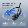 USAMS Trucker Bluetooth Headset, Wireless Headset with Microphone AI Noise Canceling, On Ear Bluetooth Headphone with Mute for Driver Office Call Center Computer Skype 