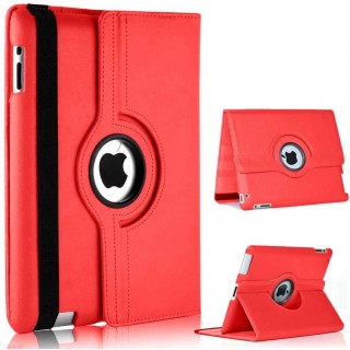 360 rotating 9.7" Colorful Patent PU leather case for Apple Ipad2  Orange