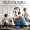 USAMS Bluetooth Headset with Microphone Noise Cacenling,  Wireless Headset with Mic & Mute Button, 40 Hrs Working Time, Bluetooth Headset