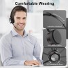 USAMS Bluetooth Headset with Microphone Noise Cacenling,  Wireless Headset with Mic & Mute Button, 40 Hrs Working Time, Bluetooth Headset