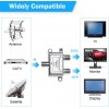 DTECH 2 Way Coaxial Cable Splitter MoCA 5-2400MHz,  RG6 Compatible Coax Splitter for HD Satellite/Cable TV, Internet & CATV Antenna Signals, Low Loss MoCA Support