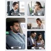 USAMS Bluetooth Headset V5.0, Wireless Bluetooth Earpiece with  Dual Mic Noise Cancelling 110 Hours Talktime for Cell Phone,MIC