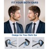USAMS Bluetooth Headset V5.0, Wireless Bluetooth Earpiece with  Dual Mic Noise Cancelling 110 Hours Talktime for Cell Phone,MIC