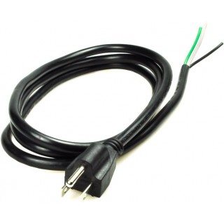 DTECH 6ft 16 Gauge 3 Prong Heavy Duty Replacement Power Supply Cord Cable 110V 115V 120V Pigtail for Universal AC Appliance, NEMA 5-15 Plug US SJT 16AWG (12A)