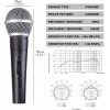 PESKI Handheld Mic, Cardioid Vocal Dynamic Microphone with 13ft Cable and ON/Off Switch, Plug-in Microphone for Karaoke Singing Machine, AMP, and Speaker PESKI Handheld Mic, Cardioid Vocal Dynamic Microphone with 13ft Cable and ON/Off Switch, Plug-in Microphone for Karaoke Singing Machine, AMP, and Speaker