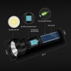 Otium Solar/Rechargeable Multi Function 1000 Lumens LED Flashlight, with Emergency Strobe Light and 1200 Mah Battery, Emergency Power Supply and USB Charging Cable, Fast Charging 