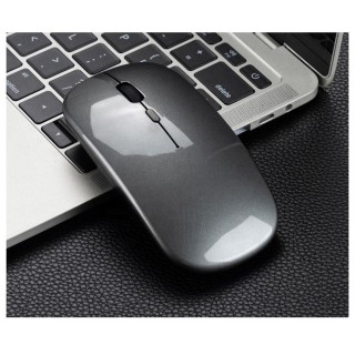 Dual Mode Mouse Bluetooth and 2.4G Wireless Optical Silent Mouse Mute Click with Rechargeable Battery