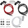 3 Packs Earbud Headphones with Remote & Microphone