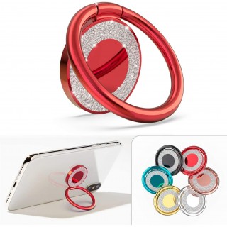 Cell Phone Ring Holder, 360 Rotation Bling Metal Finger Kickstand