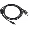 Black USB 2.0 A to 8-Pin Mini B Cable