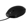 Black Optical USB Wired 3-Button Plug / Play Mouse With Scroll Wheel Compatible