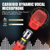 PESKI Handheld Wired Karaoke Microphone, Cardioid Dynamic Vocal Mic with 13.12ft Detachable XLR Audio Cable and ON/Off Switch, for Karaoke Singing Machine, Speakers PESKI Handheld Wired Karaoke Microphone, Cardioid Dynamic Vocal Mic with 13.12ft Detachable XLR Audio Cable and ON/Off Switch, for Karaoke Singing Machine, Speakers