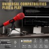PESKI Handheld Wired Karaoke Microphone, Cardioid Dynamic Vocal Mic with 13.12ft Detachable XLR Audio Cable and ON/Off Switch, for Karaoke Singing Machine, Speakers PESKI Handheld Wired Karaoke Microphone, Cardioid Dynamic Vocal Mic with 13.12ft Detachable XLR Audio Cable and ON/Off Switch, for Karaoke Singing Machine, Speakers
