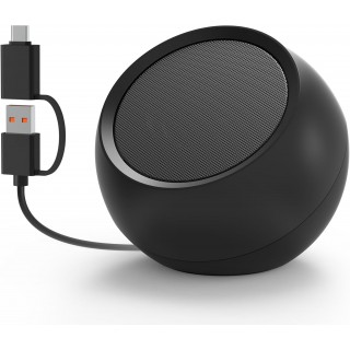 PESKI Computer Speaker for Desktop PC, USB-Powered, Plug-n-Play, Wired, External Speaker for Laptop, with Crystal-Clear Sound, Loud Volume, Rich Bass, Built-in USB-C Adapter for Full Compatibility 