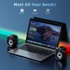 PESKI Computer Speakers for Desktop PC,Desktop Gaming Speakers,Small Computer Speakers USB Powered 3.5mm Aux Speaker for PC,Laptop,Tablet,Monitor,Phone, Black