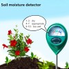 NEEWER 3-in-1 Soil pH Meter Moisture, Light, and pH Tester for Garden, Lawn Plant Care